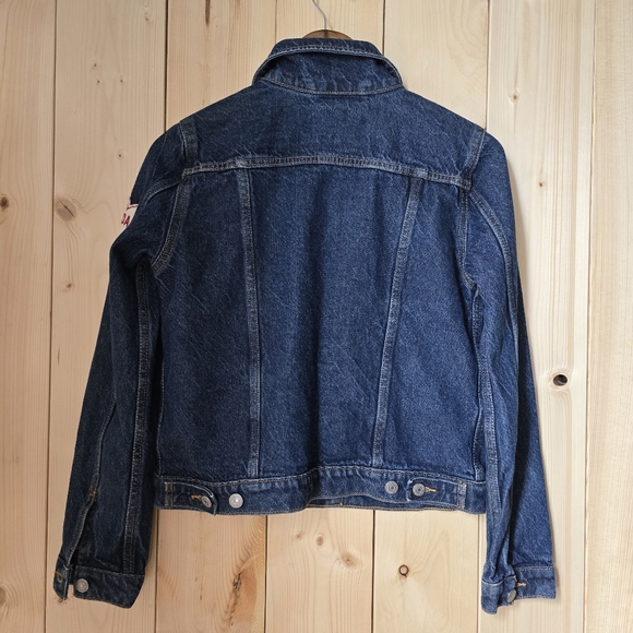 Levi Strauss Denim Trucker Jean Jacket Womens Medium - Picture 9 of 12